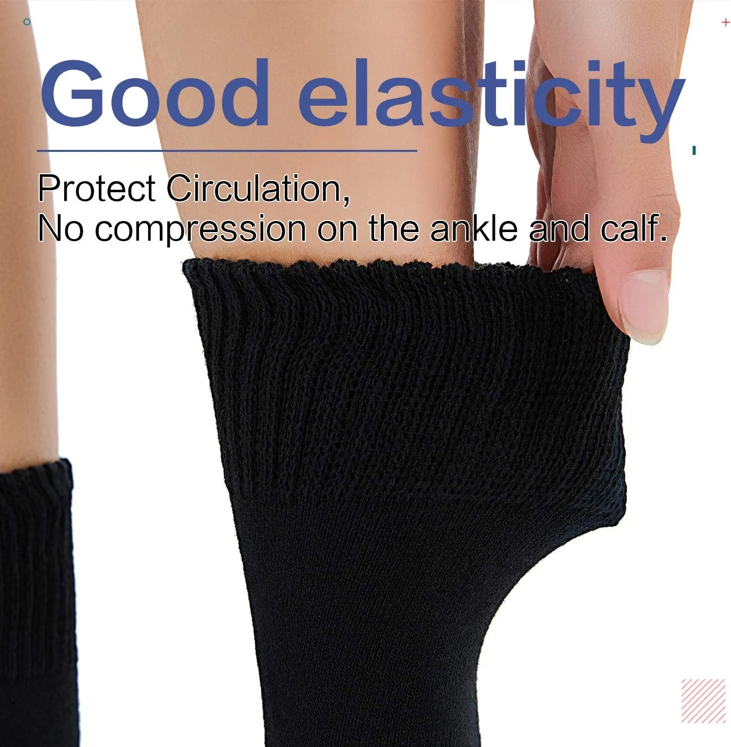 Kayhoma Extra-Soft Non-Slip Hospital Socks for Women - Comfortable, Thick - Ideal for Elderly & Post-Surgery