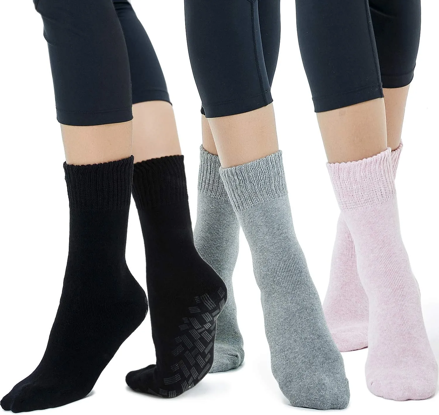 Kayhoma Extra-Soft Non-Slip Hospital Socks for Women - Comfortable, Thick - Ideal for Elderly & Post-Surgery