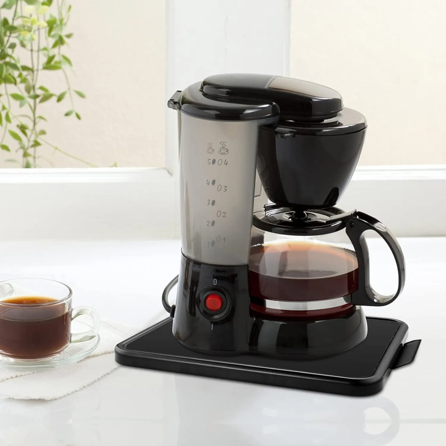 Kitchen Caddy Coffee Maker Sliding Tray, Premium Under Cabinet Appliance Coffee Maker Toaster Blender Air Fryer Stand Mixer (Alloy Steel, 11.7" W x 13.8" D)