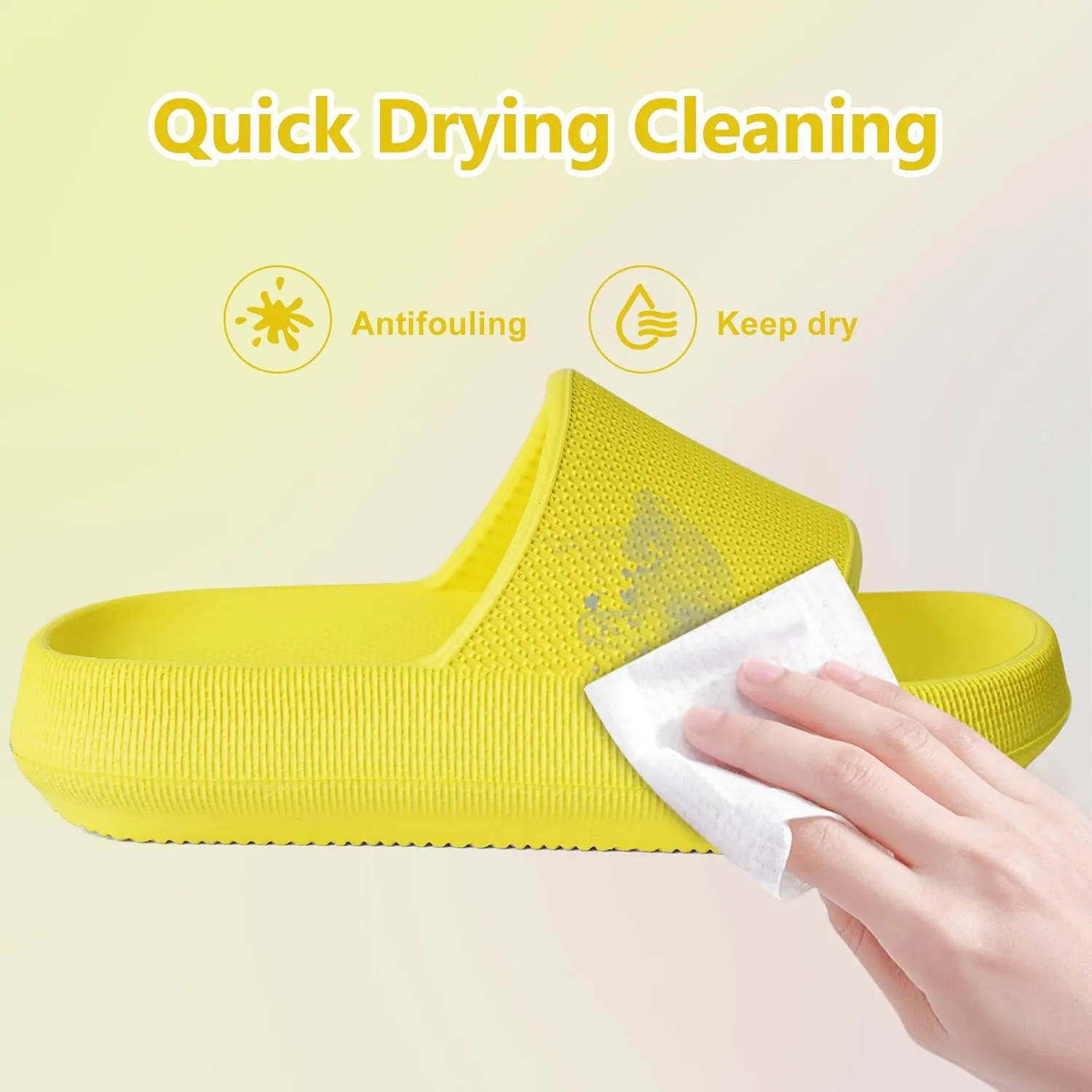 KOUECI Kids Cloud Slides Boys Girls Shower Slippers Slip on Slide Sandals Non-slip Summer Beach Pool Shoes