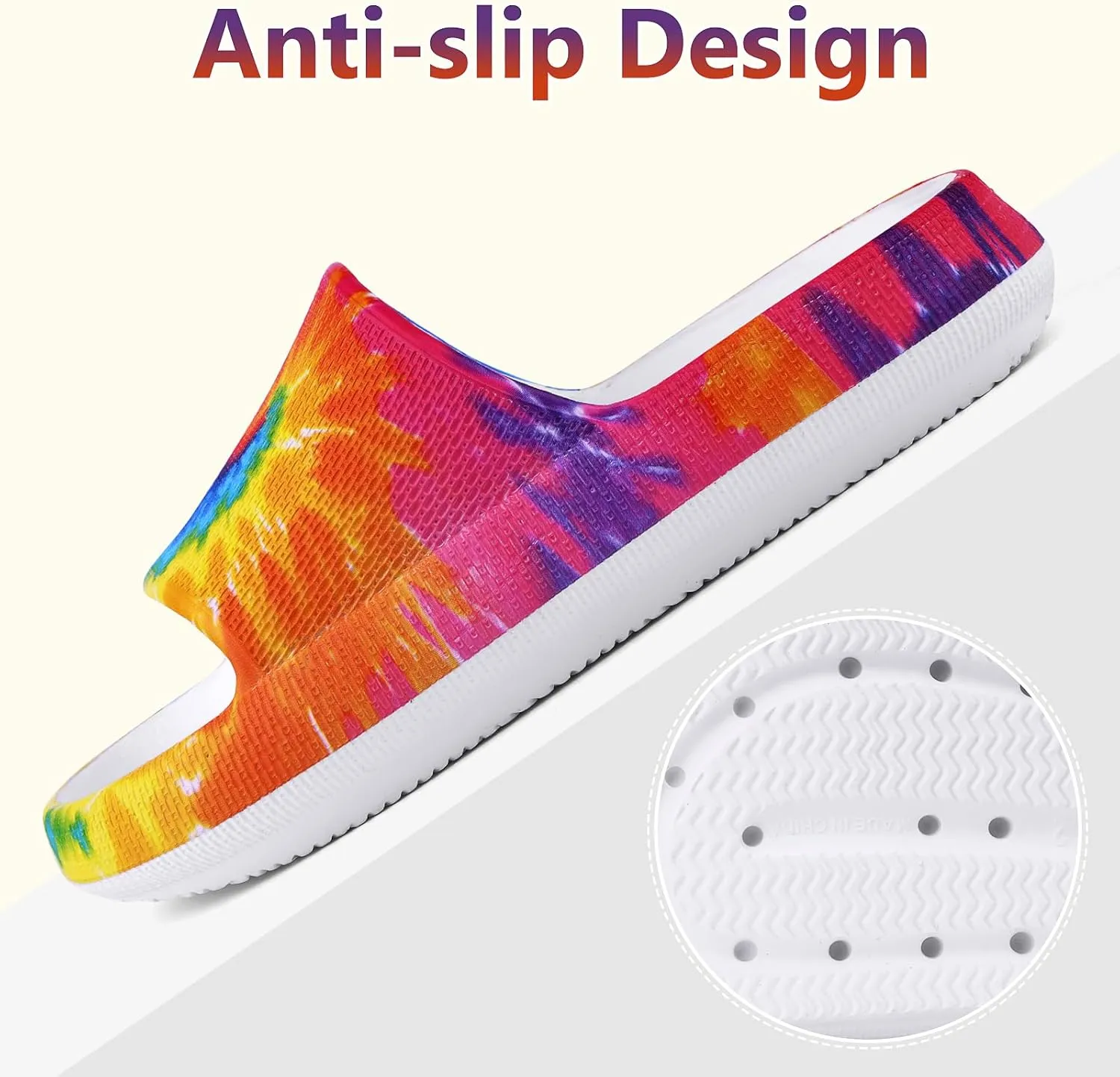 KOUECI Kids Cloud Slides Boys Girls Shower Slippers Slip on Slide Sandals Non-slip Summer Beach Pool Shoes