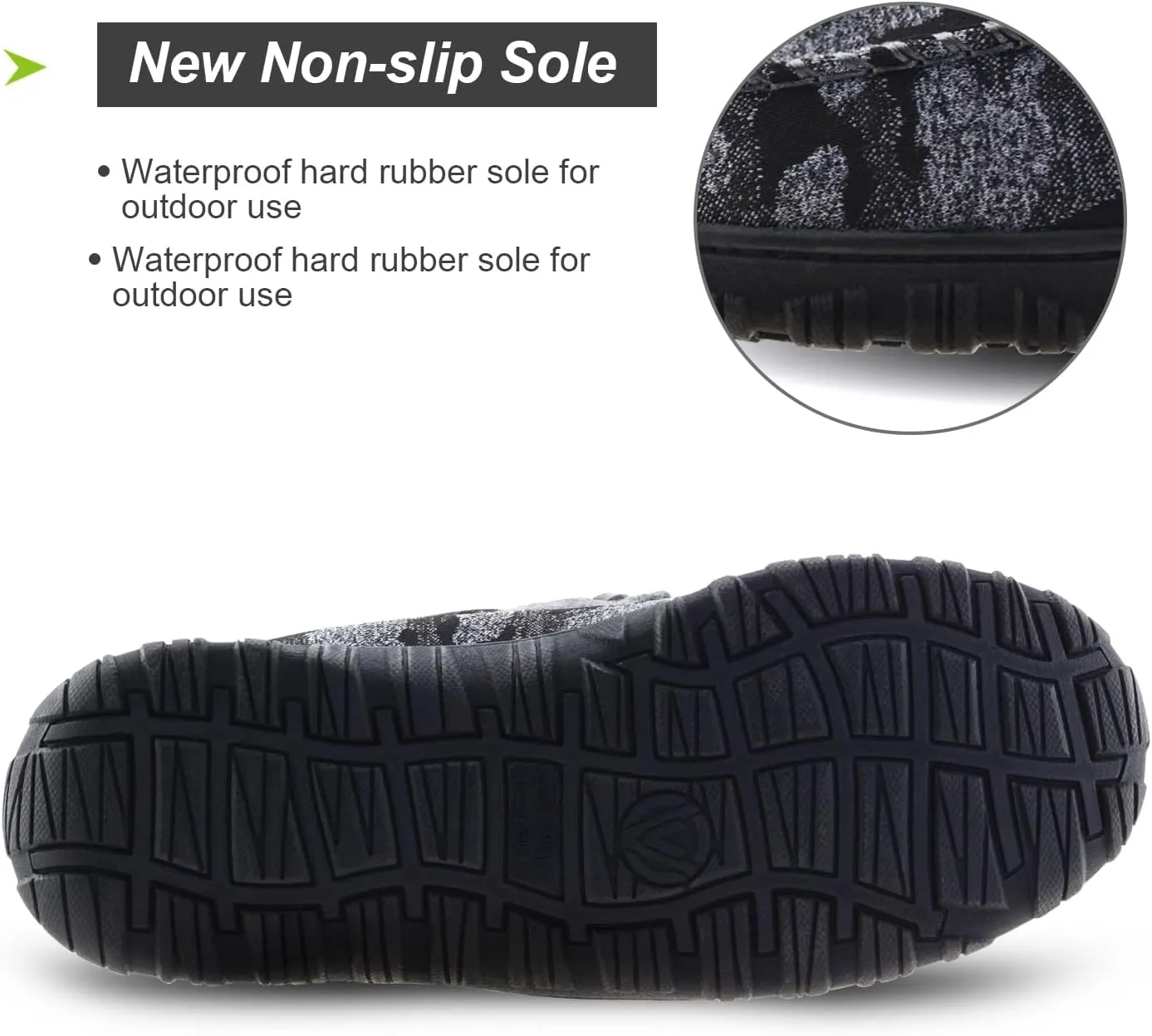 LA PLAGE Men's Moccasin Slippers Memory Foam Warm Plush House Slippers, Indoor Outdoor Comfortable Winter House Shoes