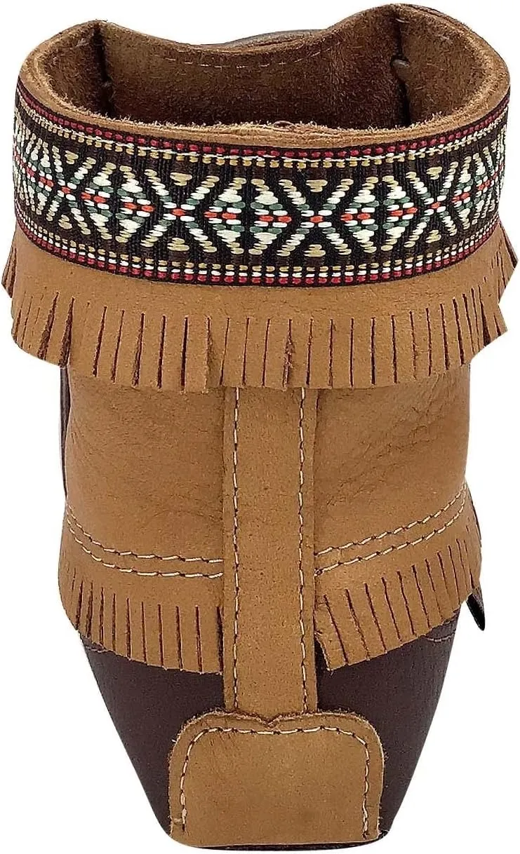 Laurentian Chief Men's Moose Hide Ankle Earthing Moccasin Boots