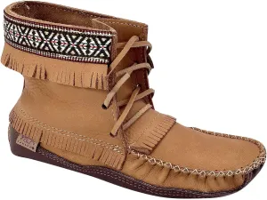 Laurentian Chief Men's Moose Hide Ankle Earthing Moccasin Boots