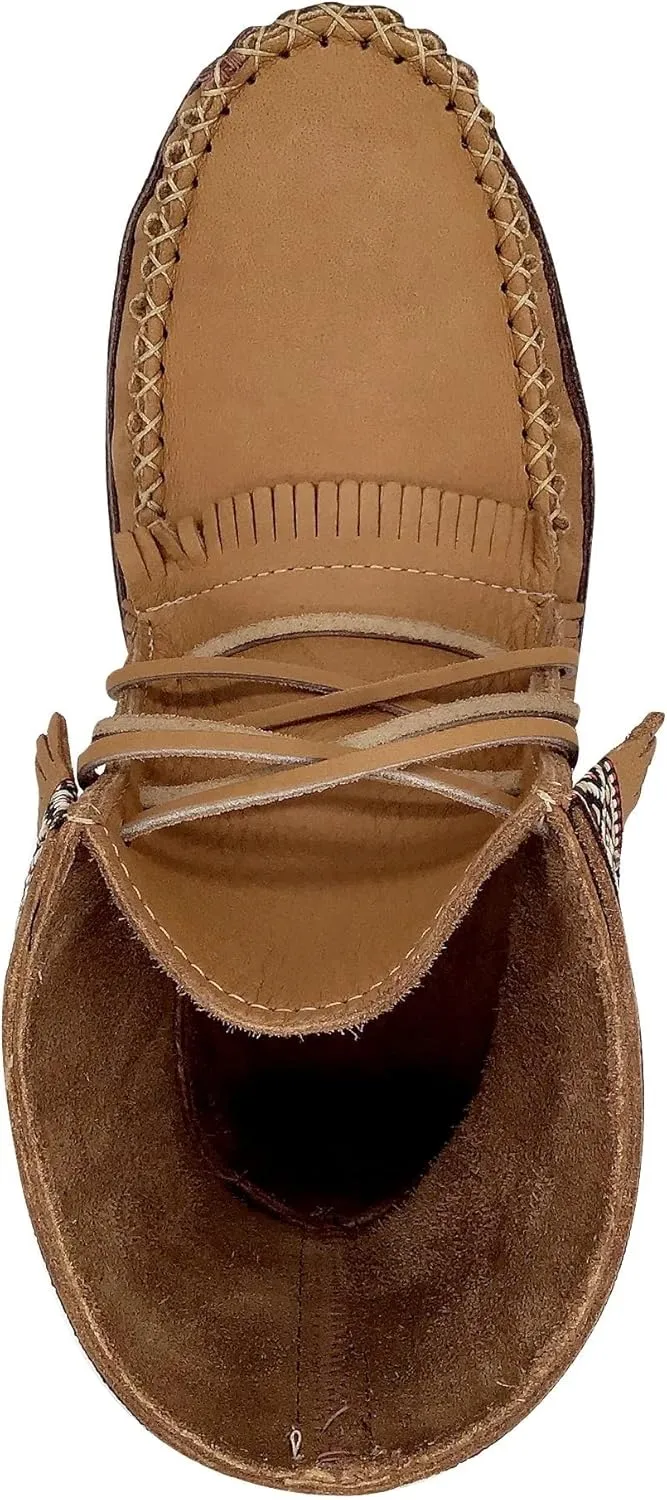 Laurentian Chief Men's Moose Hide Ankle Earthing Moccasin Boots