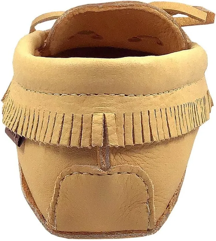 Laurentian Chief Men's Moose Hide Fringed Earthing Moccasins