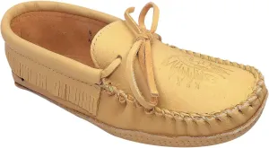 Laurentian Chief Men's Moose Hide Fringed Earthing Moccasins