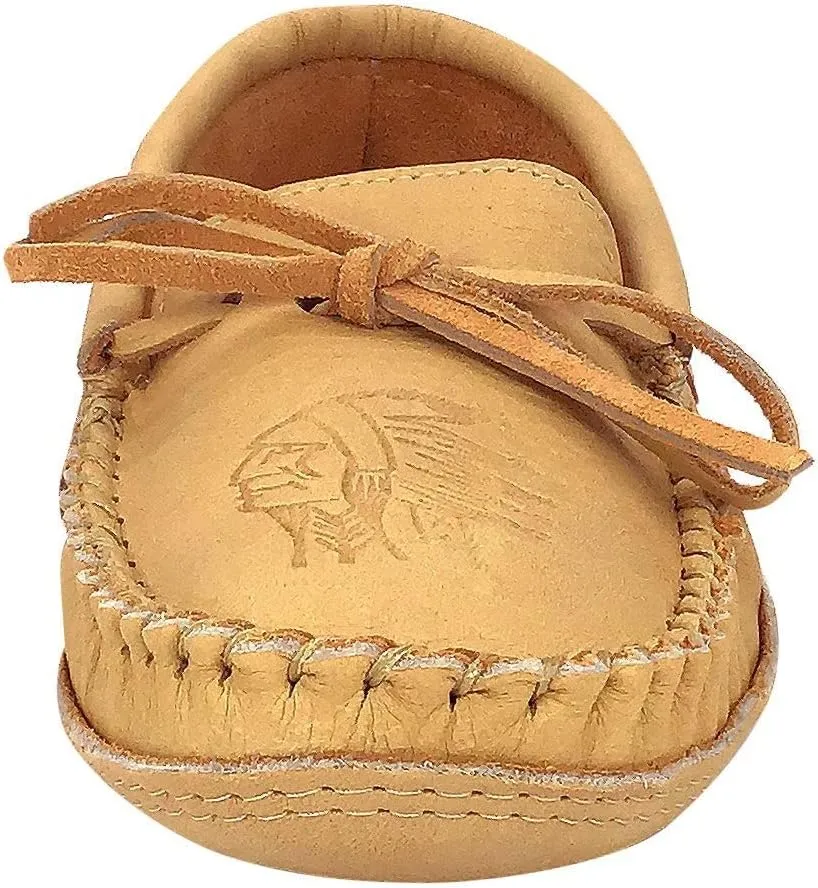 Laurentian Chief Men's Moose Hide Fringed Earthing Moccasins