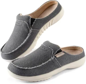 LazyStep Men's Orthopedic Slippers with Arch Support, Slip on Indoor Outdoor House Shoes