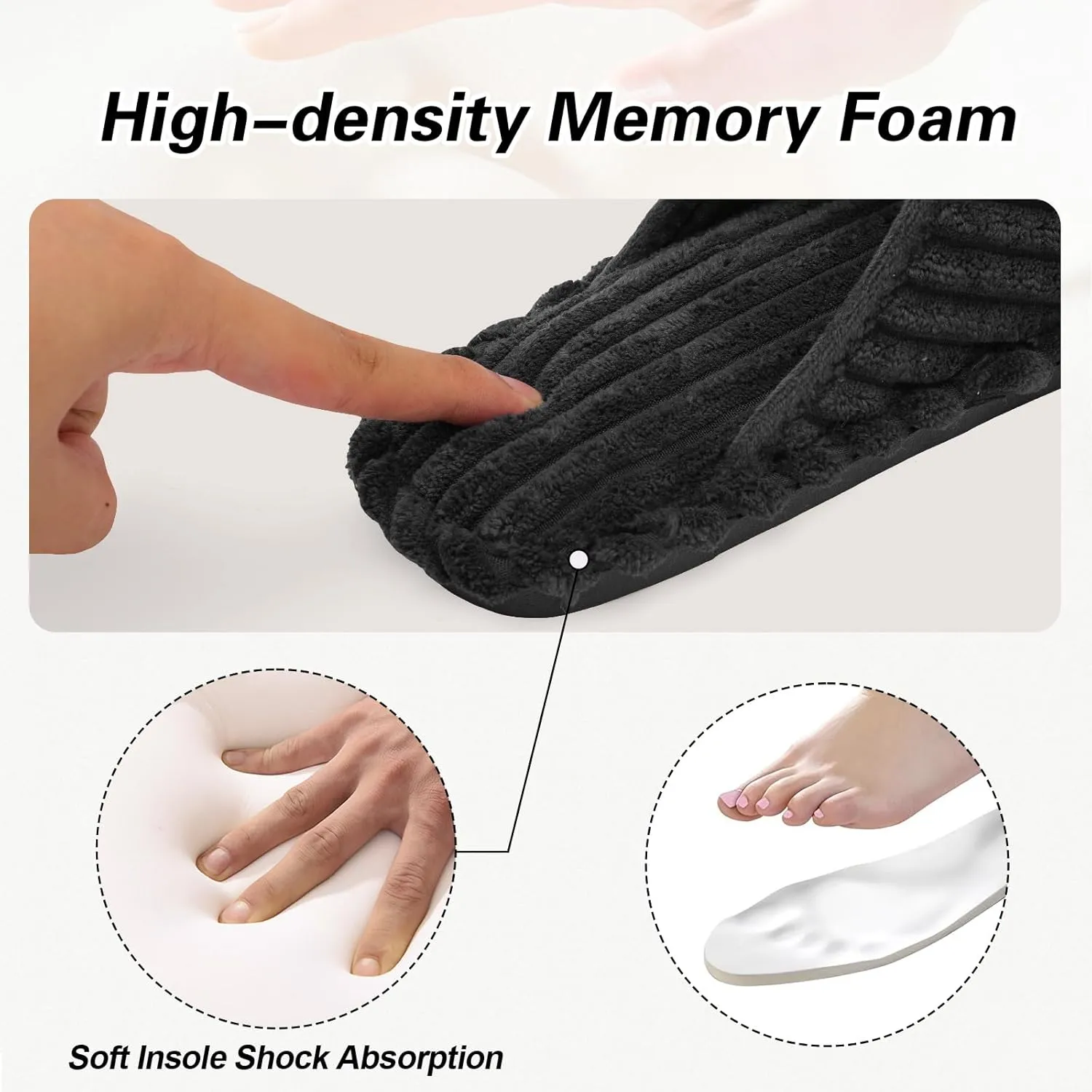 LeIsfIt Slippers for Women Adjustable Open Toe House Slippers Wide Diabetic Shoes Memory Foam Bedroom Slides Arthritis Edema House Shoes