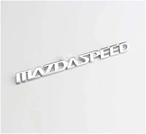 Letters Logo Emblem for Mazda MS Angkesela mazdaspeed Atez 6 5 3, Car Side Rear Front Hood Trunk Door Badge, Auto Exterior Emblems Badge Sticker Decal, Car Styling Accessories,C