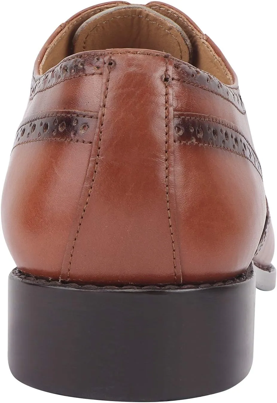 LIBERTYZENO Mens Genuine Leather Adults Wingtip Lace Up Oxford Dress Shoes for Easter Gift