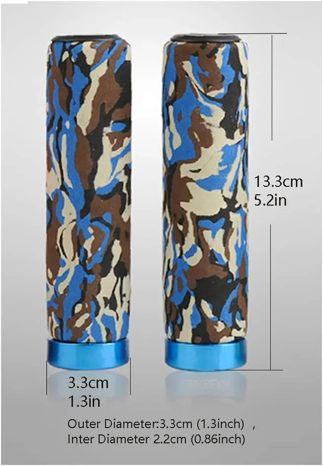 Lockable Camo Sponge GripBicycle Grip Accessories Mountain Bike GripsRiding EquipmentMTB BMX Bike Handlebar Grips