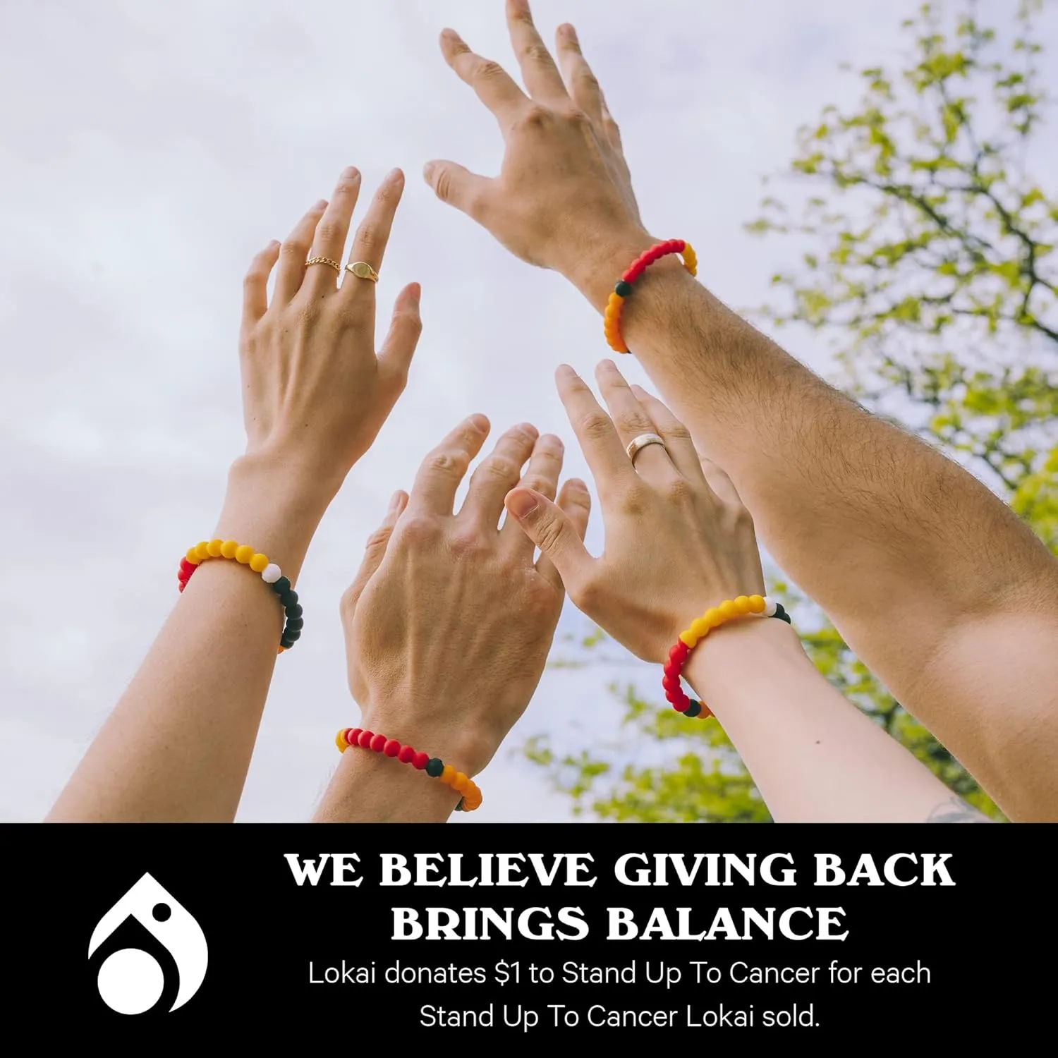 Lokai Bead Bracelets for Women & Men, The Cause Collection - Support Breast Cancer, Diabetes, Autism, & Alzheimer's Awareness - Animal Rescue & Mental Health Awareness Silicone Beaded Bracelet