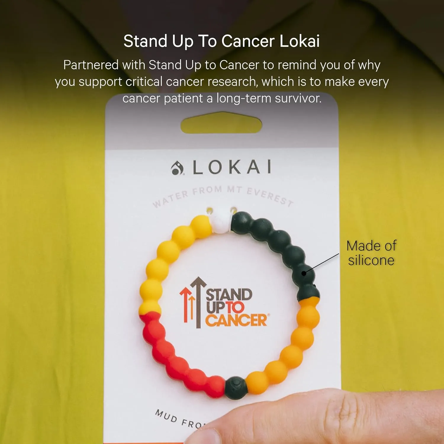 Lokai Bead Bracelets for Women & Men, The Cause Collection - Support Breast Cancer, Diabetes, Autism, & Alzheimer's Awareness - Animal Rescue & Mental Health Awareness Silicone Beaded Bracelet
