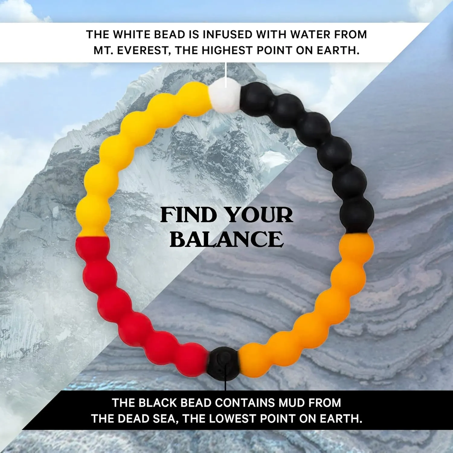 Lokai Bead Bracelets for Women & Men, The Cause Collection - Support Breast Cancer, Diabetes, Autism, & Alzheimer's Awareness - Animal Rescue & Mental Health Awareness Silicone Beaded Bracelet