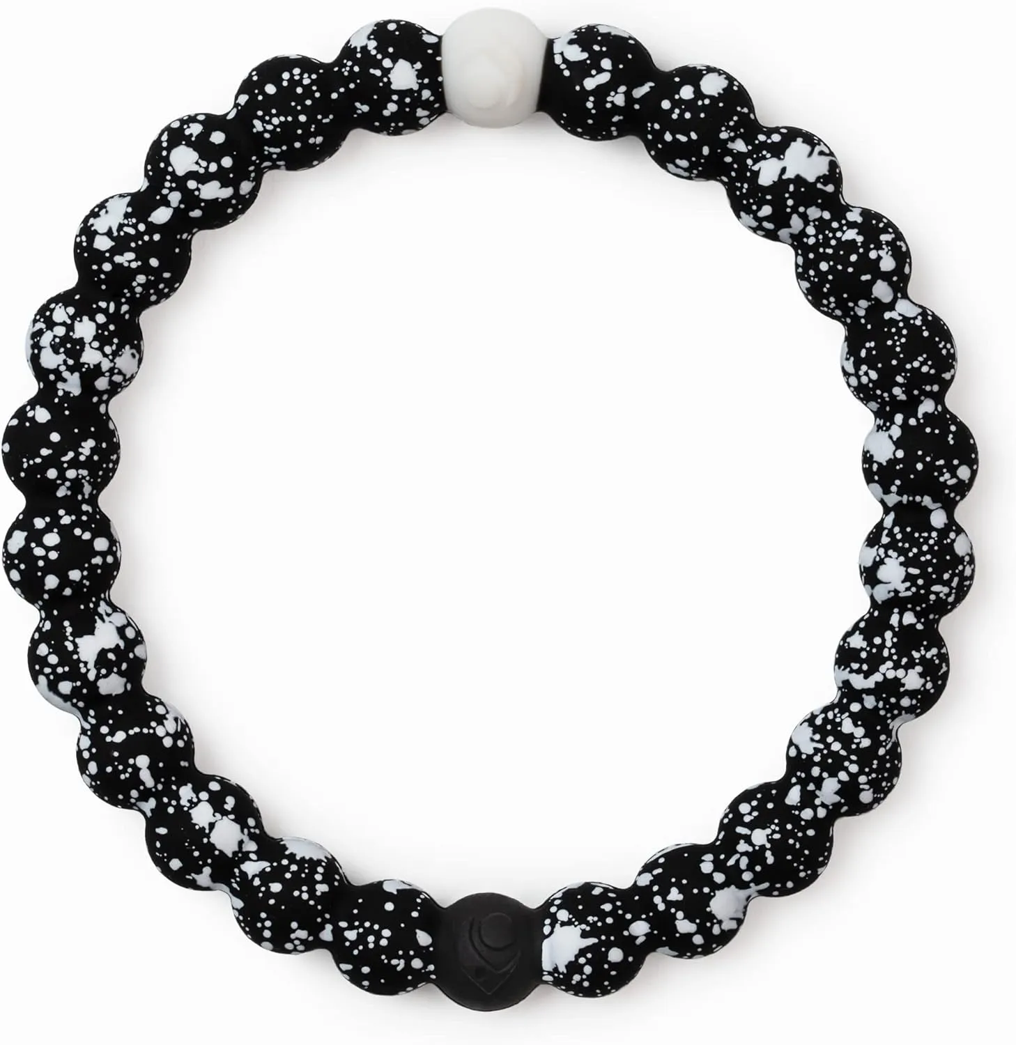 Lokai Black Splatter Bracelet - XL Unisex Modern Gothic Wristband