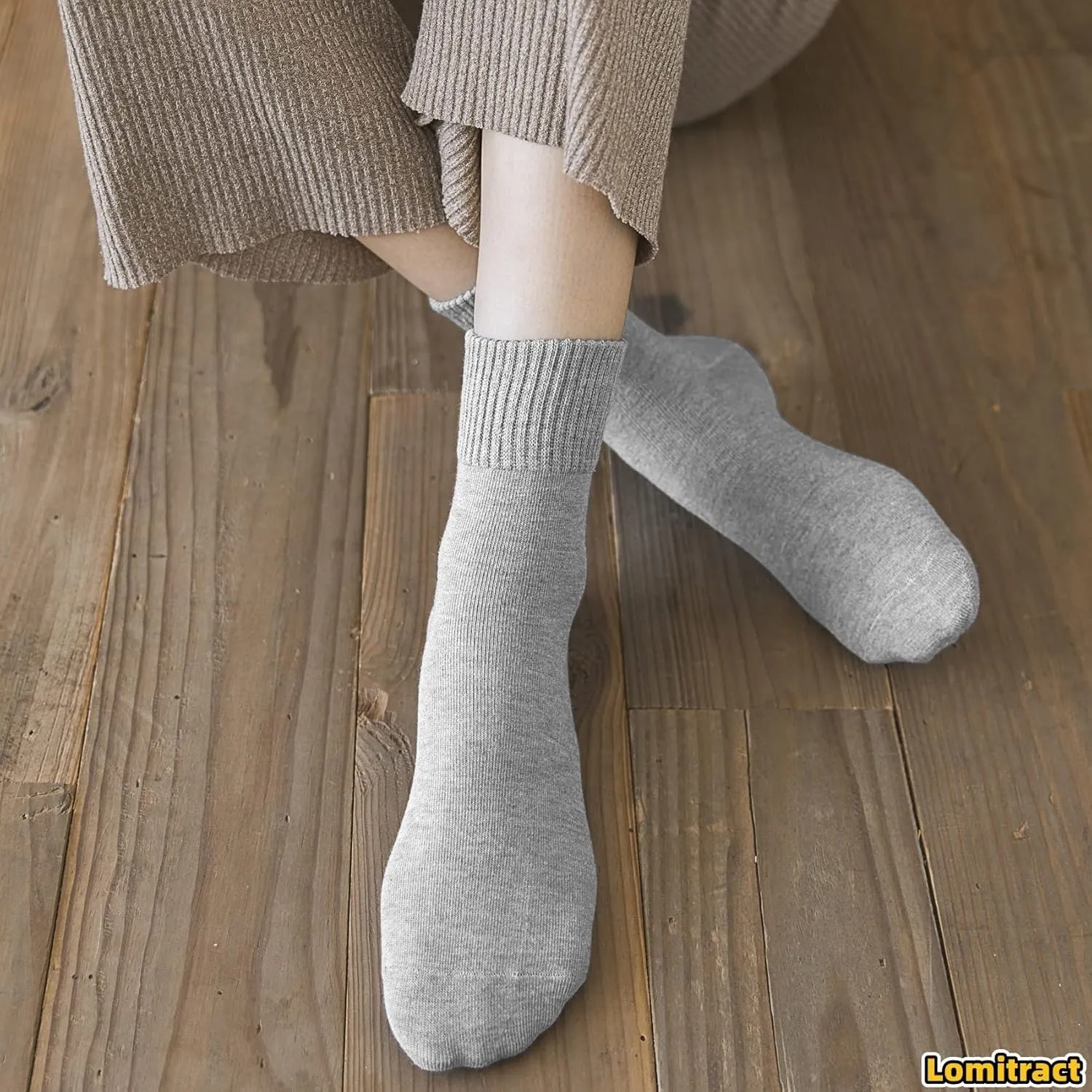 Lomitract Bamboo Mini Crew Socks (Women 5-10)
