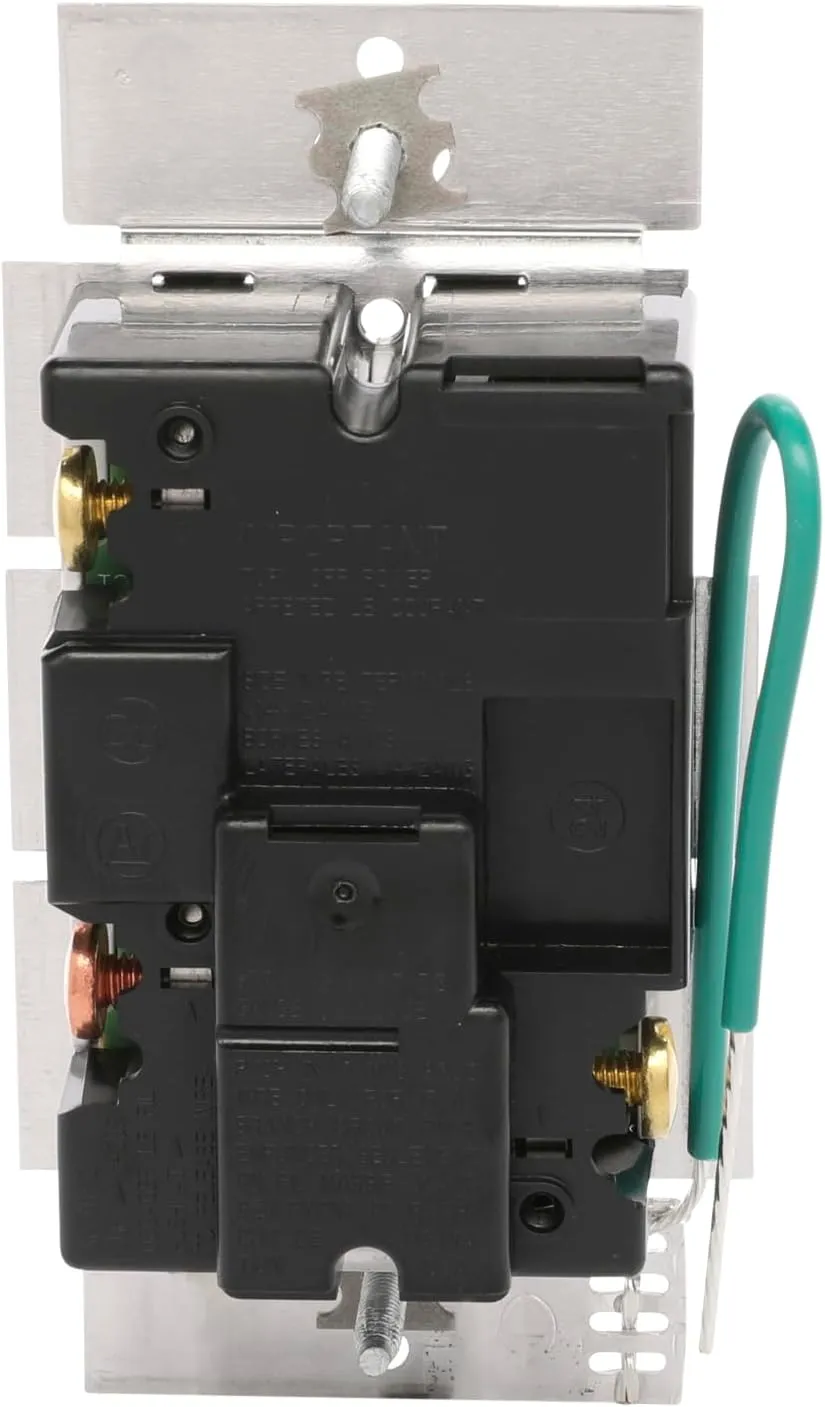 Lutron Ariadni/Toggler LED  Dimmer Switch for Dimmable LED, Halogen and Incandescent Bulbs, 150 Watt, Single-Pole or 3-Way, AYCL-153P-LA, Light Almond