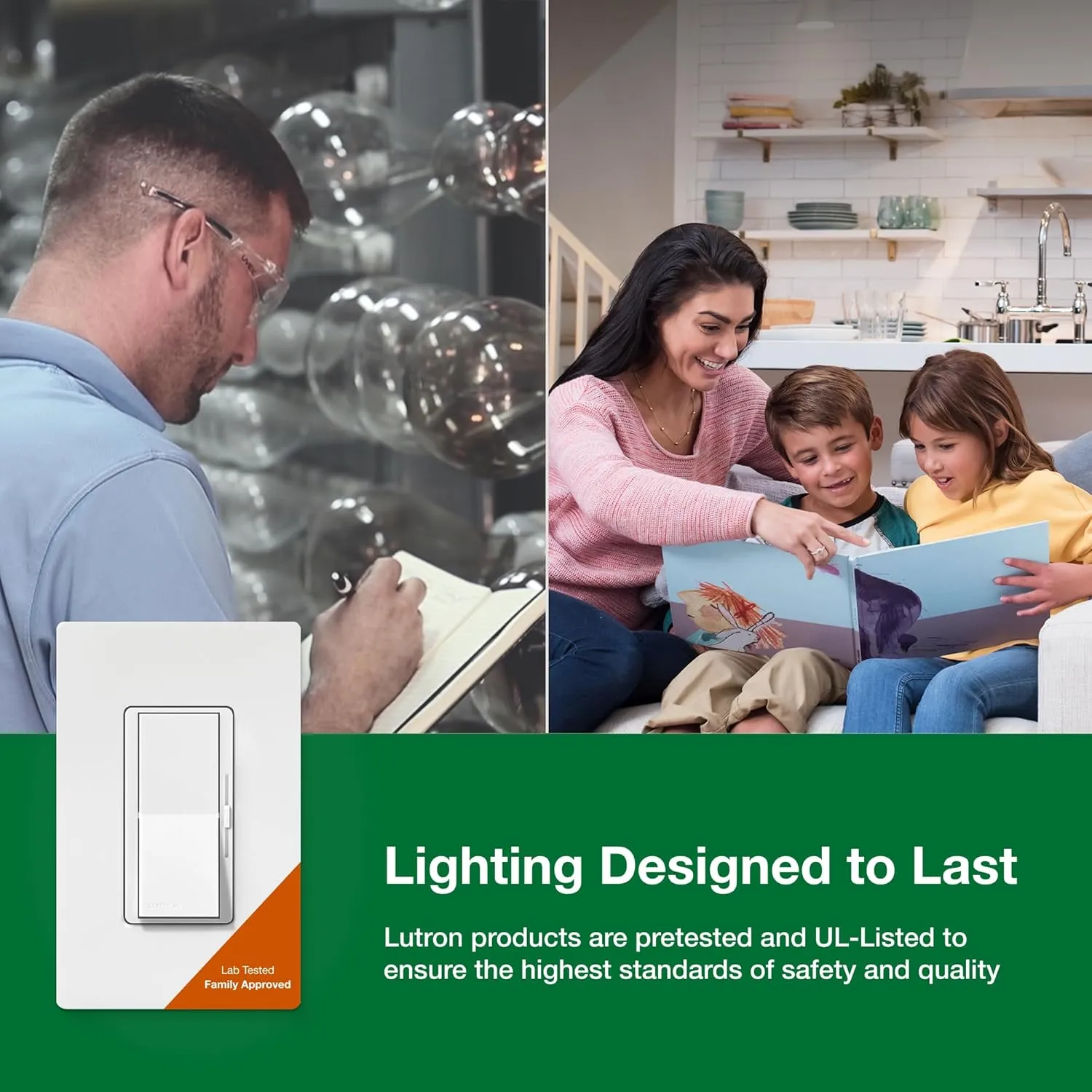 Lutron Diva LED  Dimmer Switch for Dimmable LED, Halogen and Incandescent Bulbs, 150 Watt, Single-Pole or 3-Way, DVCL-153P-WH-3-A, White, 3 Pack