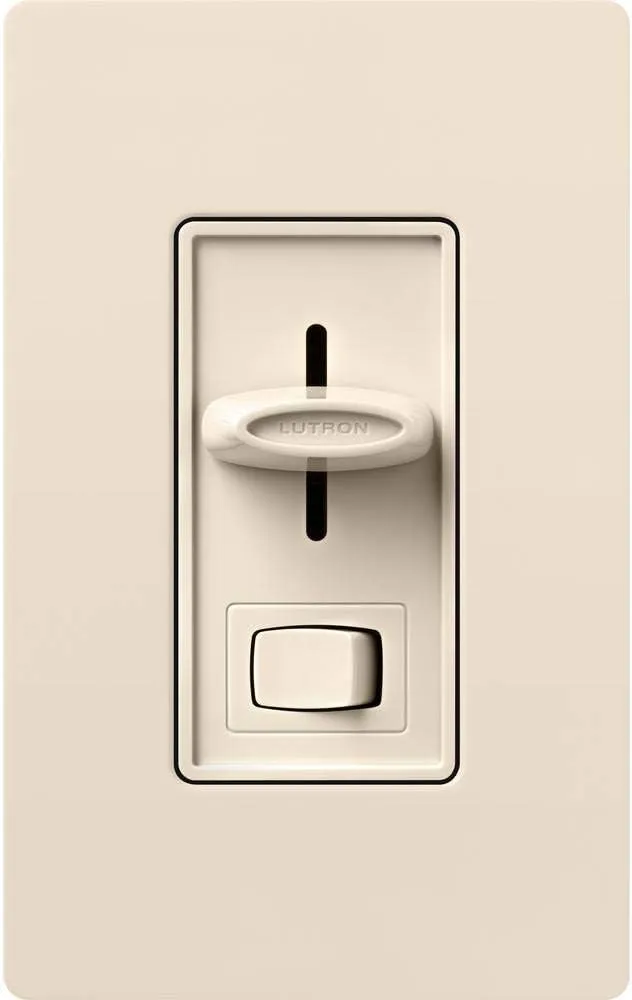 Lutron Skylark LED  Dimmer Switch for Dimmable LED, Halogen and Incandescent Bulbs | 150W/Single-Pole or 3-Way | SCL-153P-LA | Light Almond