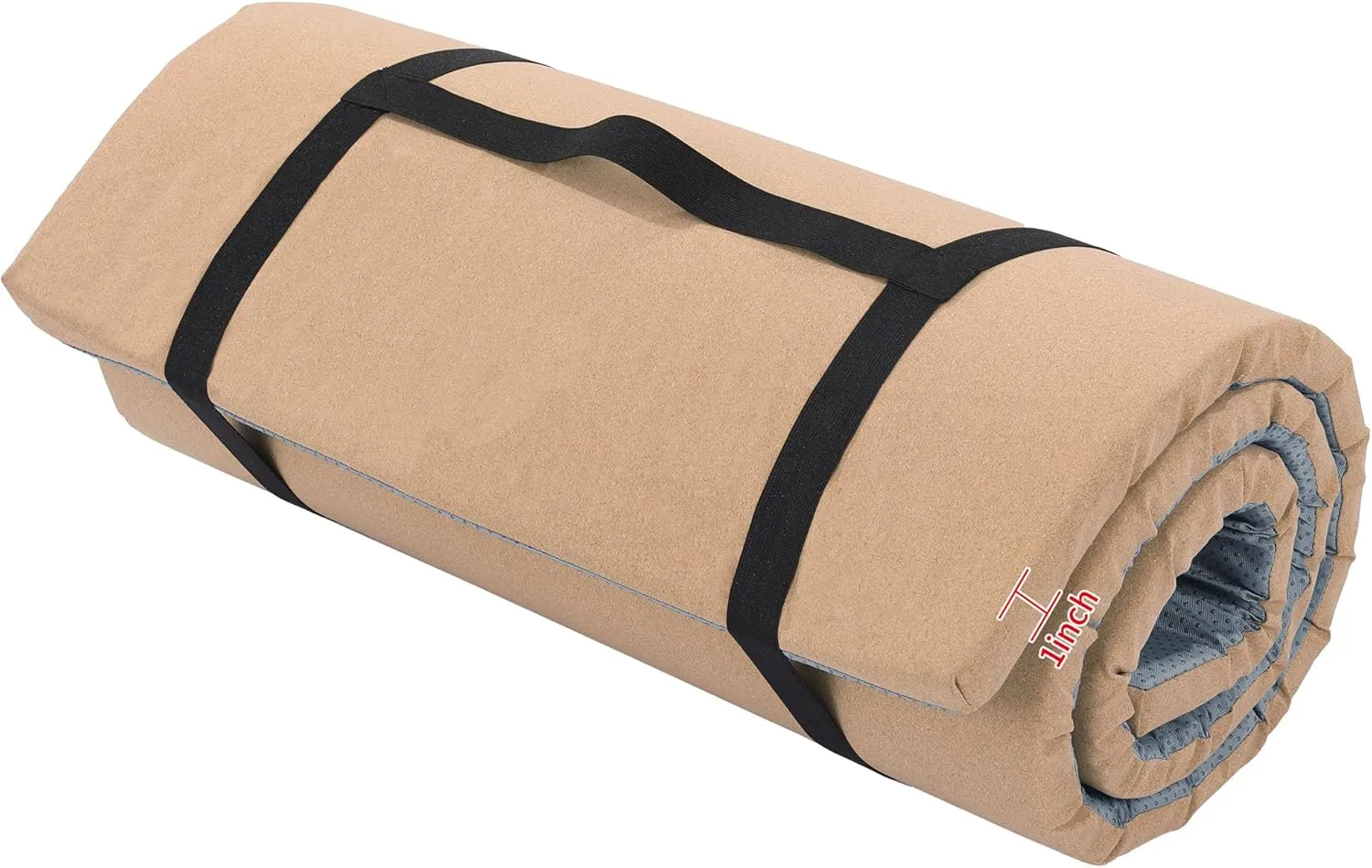 MABOZOO Cork Yoga Mat, 1-Inch Thick Non-Slip Cork Exercise Mat with Strap for Hot Yoga Pilates Workout Indoor Outdoor (72"*24"*1")