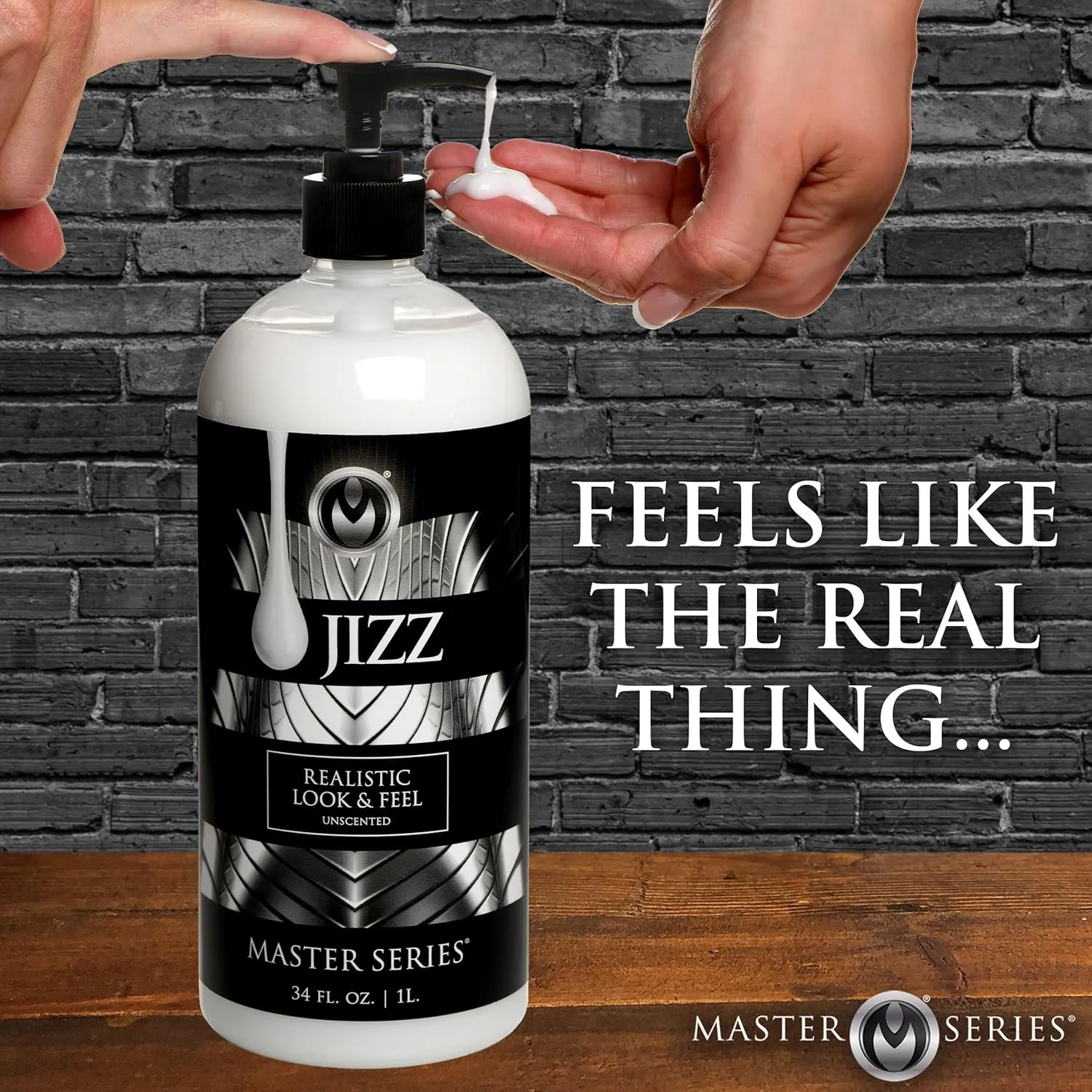 Master Series Creamy White Unscented Water-Based Body Glide 34oz