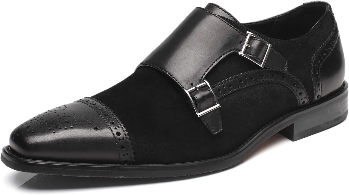 Men Dress Shoes Lace Up Oxford Classic Plain Toe Modern Formal Leather Shoes for Men