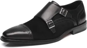 Men Dress Shoes Lace Up Oxford Classic Plain Toe Modern Formal Leather Shoes for Men