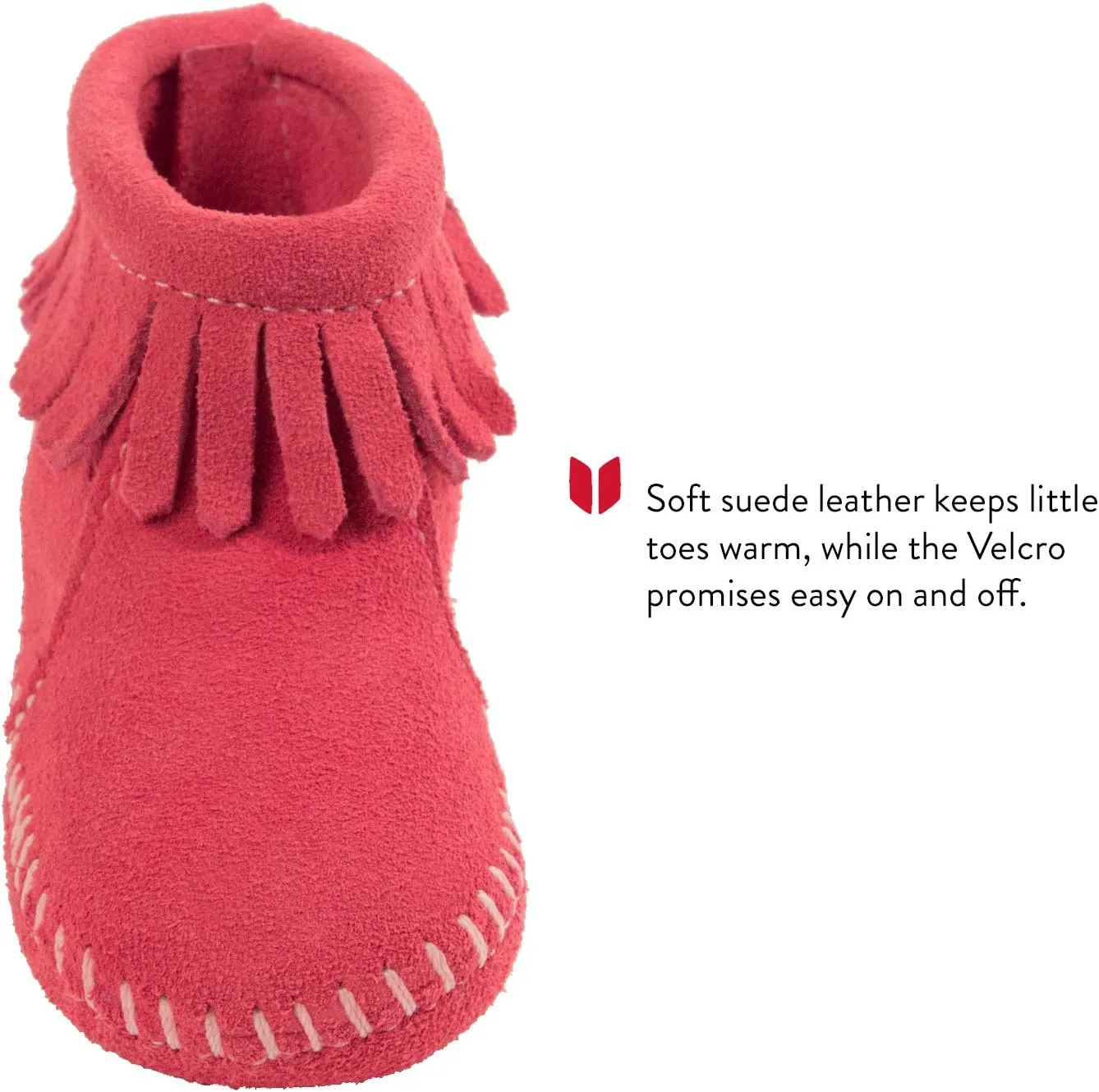 Minnetonka Velcro Back Flap Bootie (Toddler)