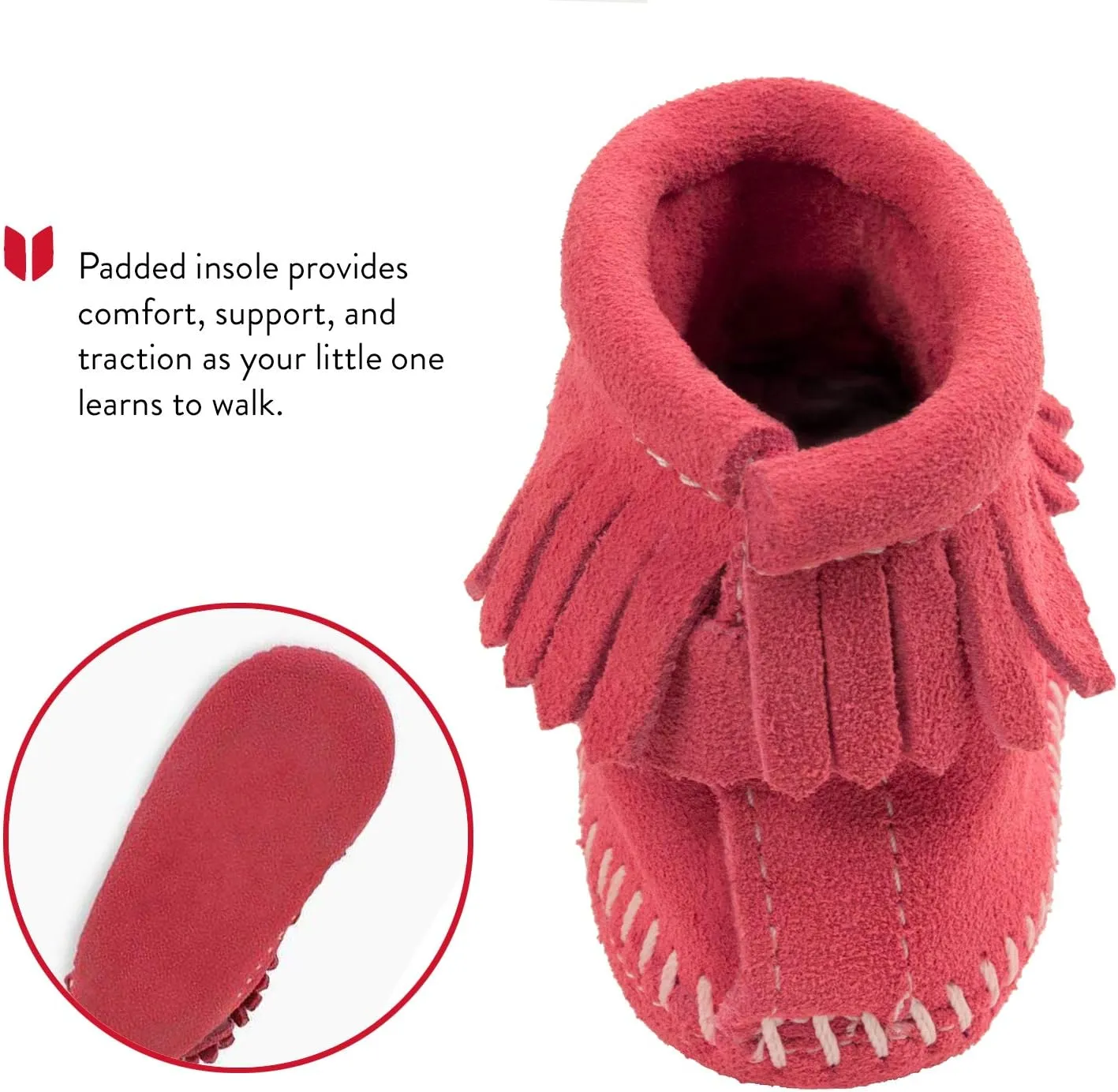 Minnetonka Velcro Back Flap Bootie (Toddler)