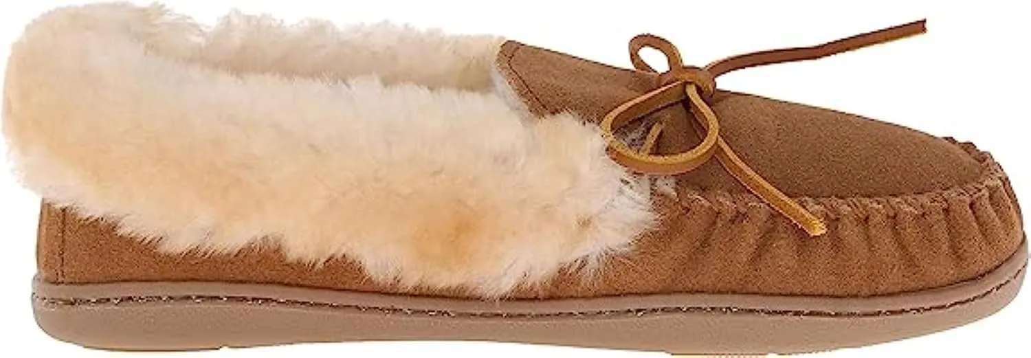 Minnetonka Women's Alpine Sheepskin Moccasin Slippers