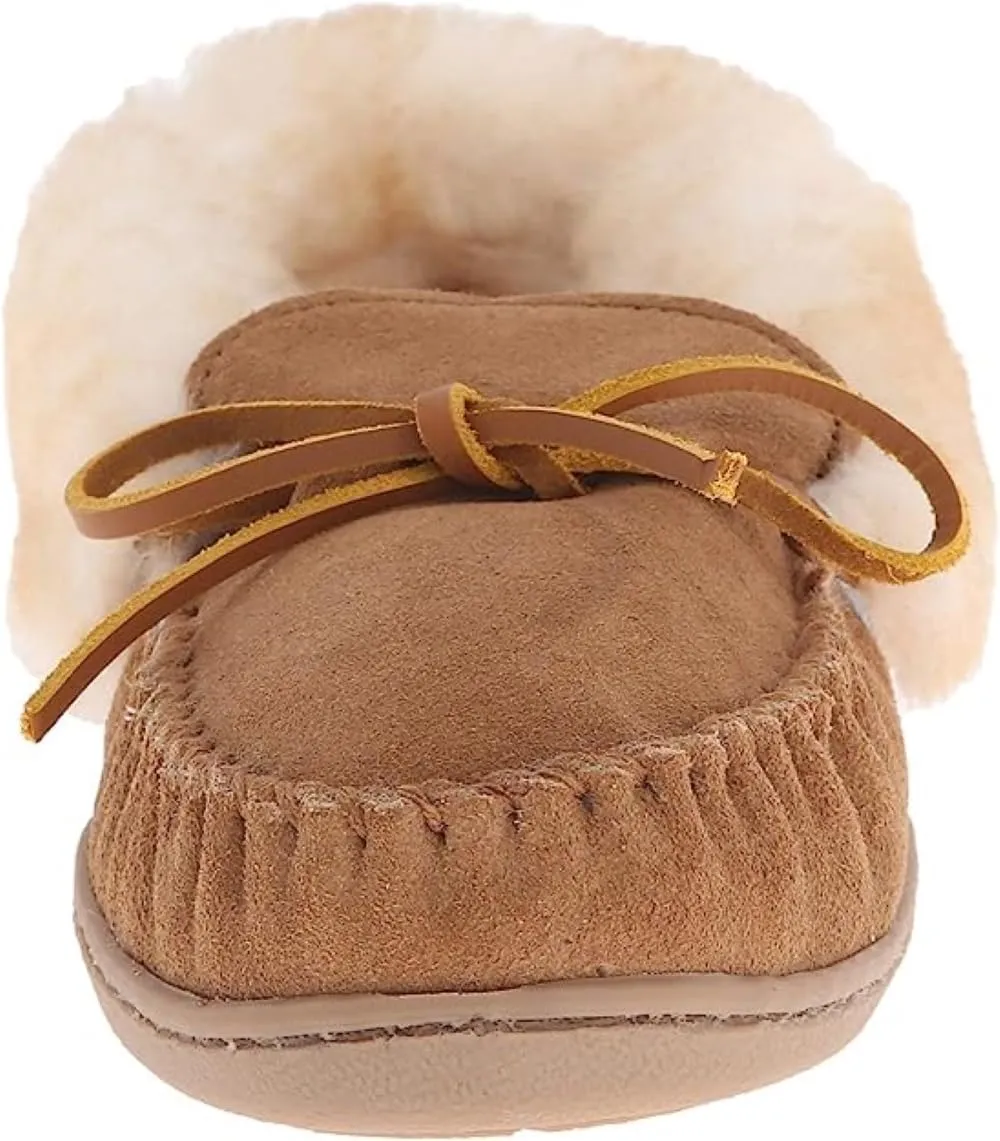 Minnetonka Women's Alpine Sheepskin Moccasin Slippers
