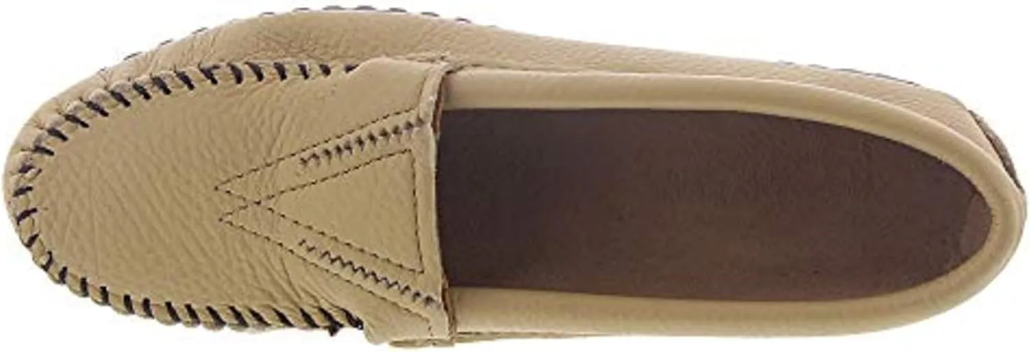 Minnetonka Women's Deerskin Gore Front Moccasin