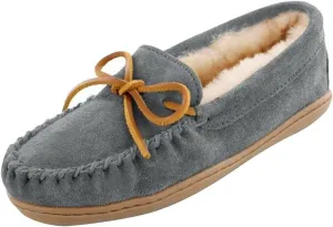 Minnetonka Womens Sheepskin Hardsole Moccasins