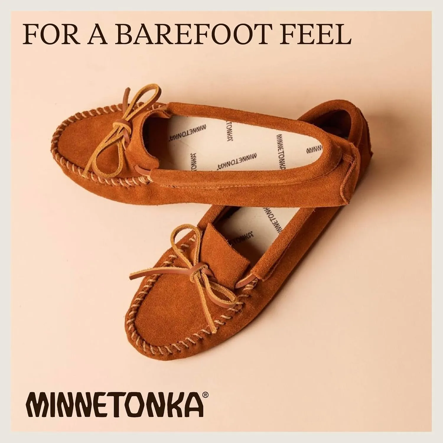 Minnetonka Women's Unlined Soft Leather Sole Moccasin