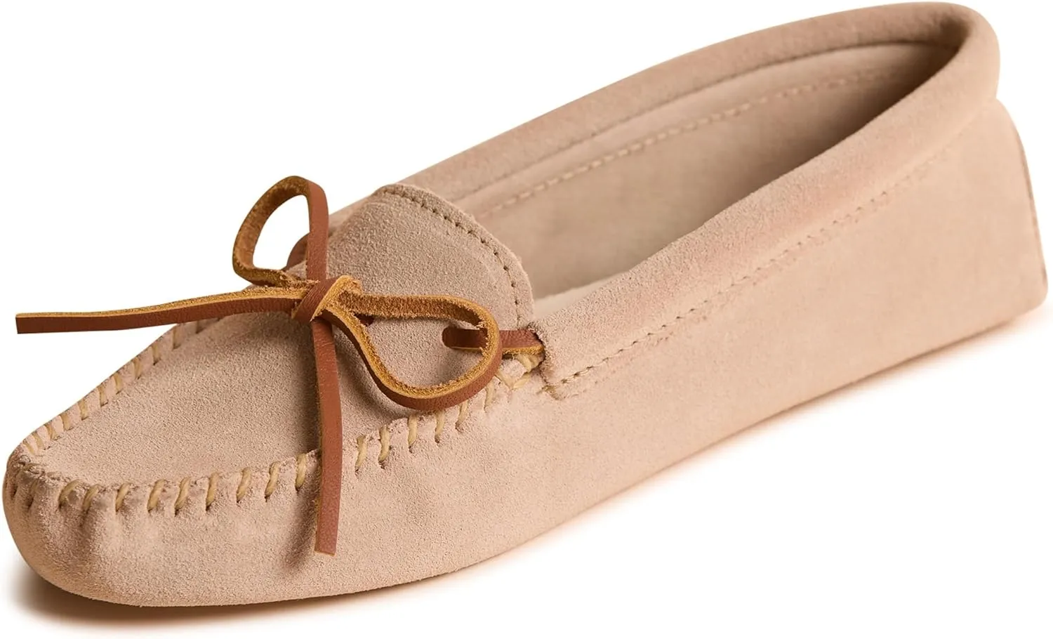 Minnetonka Women's Unlined Soft Leather Sole Moccasin