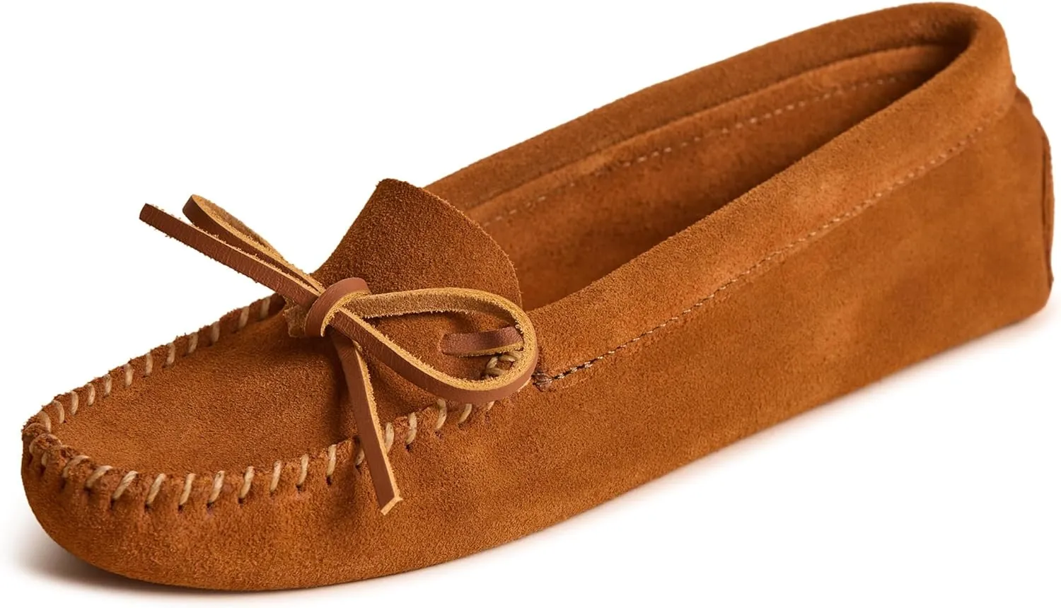Minnetonka Women's Unlined Soft Leather Sole Moccasin