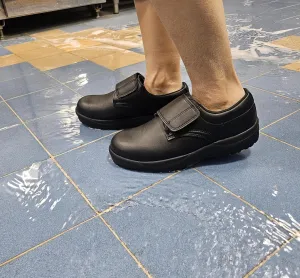 MMN Non Slip Work Shoes for Men & Women Steel Toe Leather Slip Resistant Waterproof Kitchen Shoes for Restaurant Food Service & Chef