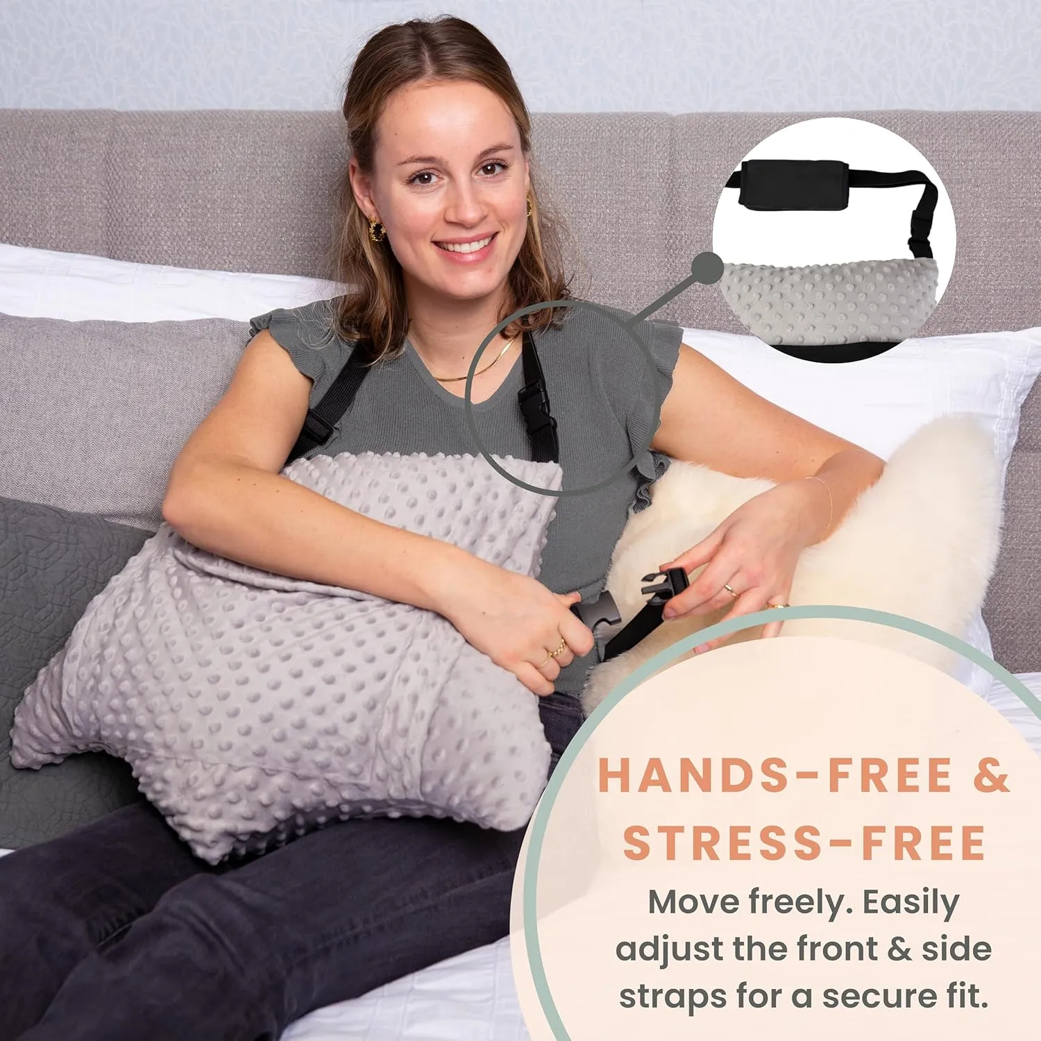 MOYOAMA Hysterectomy Pillow for Abdominal Surgery Hysterectomy Recovery Must Haves - Hysterectomy Recovery Gifts, Hysterectomy Recovery Products, Hysterectomy Gifts, Tummy Pillow After Hysterectomy