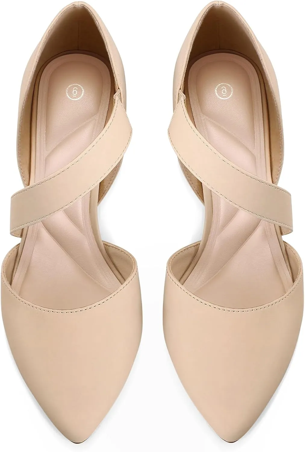 mysoft Women's Pointed Toe Low Stiletto Heel Dress Pumps Shoes - Available in Wide Sizes