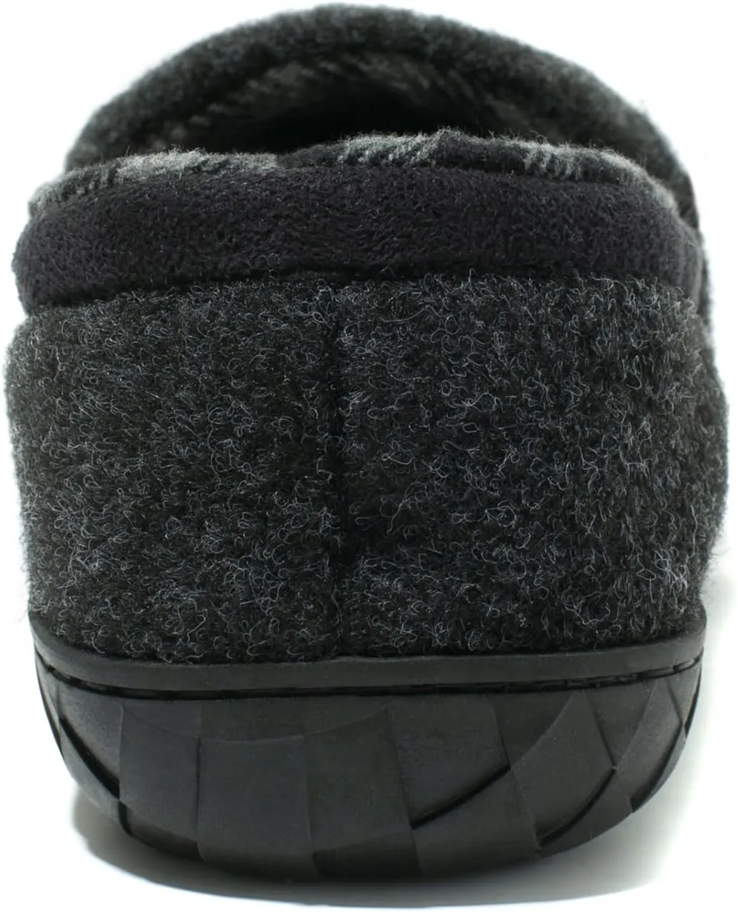 NewDenBer Men's Moccasin Slippers Warm Memory Foam Felted Wool Plush Shearling Lined Slip on Indoor Outdoor House Shoes