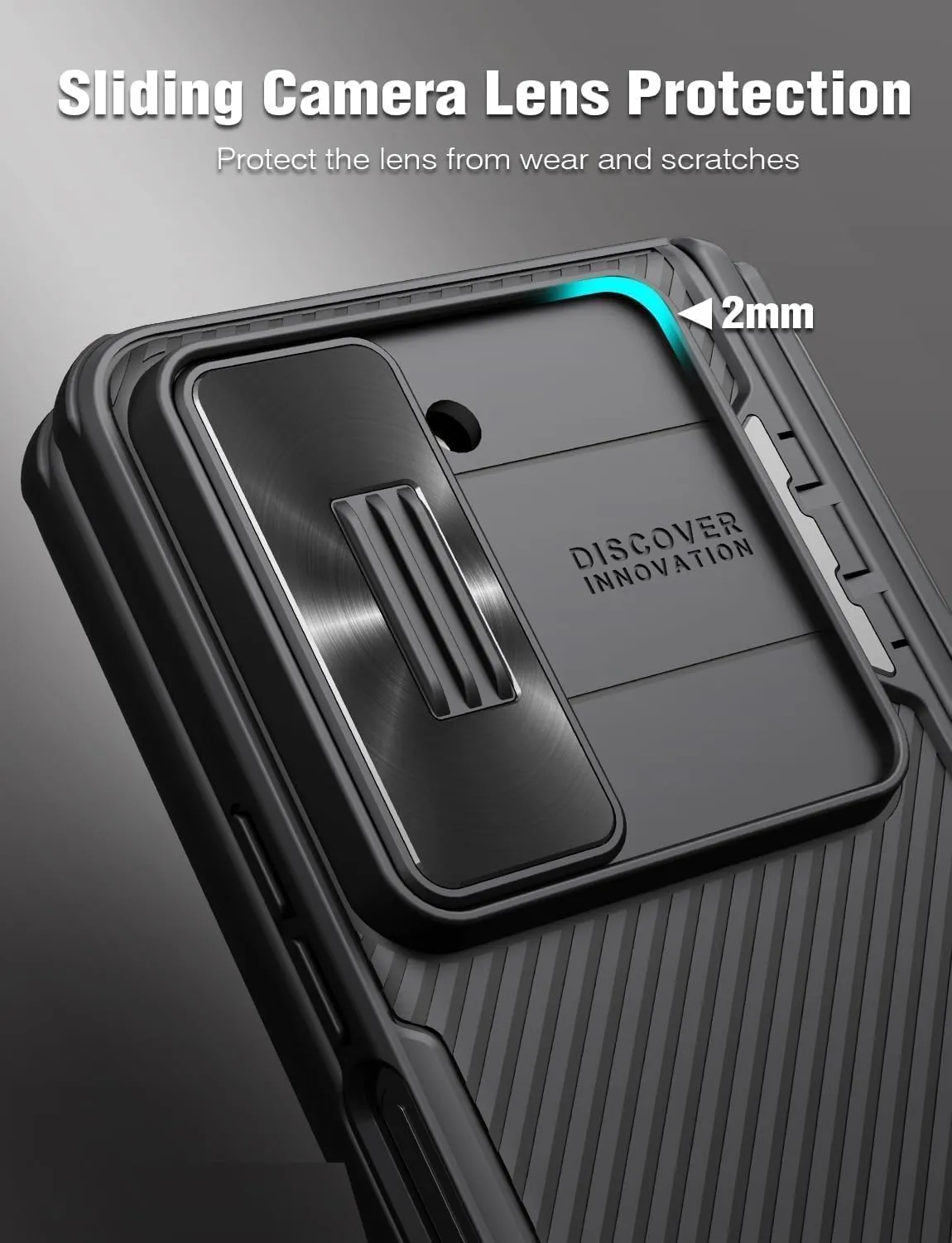 Nillkin for Samsung Galaxy Z Fold 5 Case with S Pen Holder, Hidden Metal Kickstand & Slide Camera Cover & Hinge Protection, Slim Fit Case Full Body Protective Phone Case for Galaxy Z Fold 5, Black