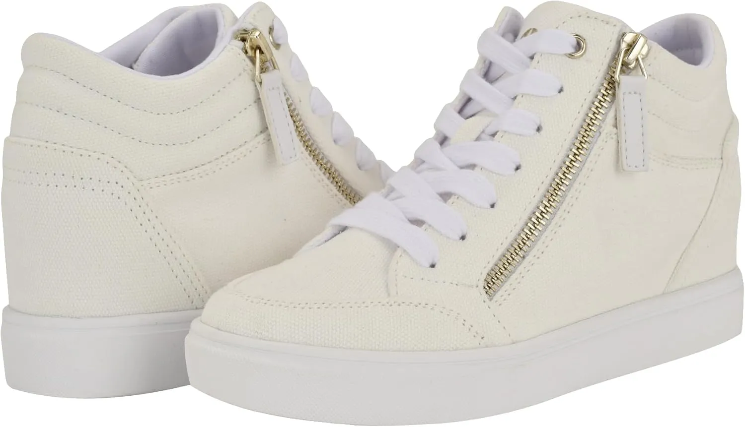 Nine West Women's Tons High Top Hidden Wedge Sneaker