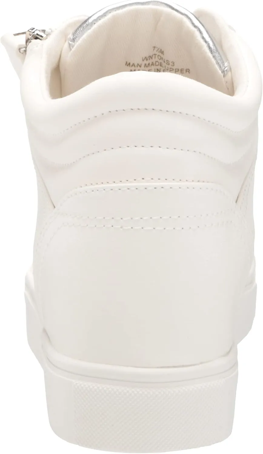 Nine West Women's Tons High Top Hidden Wedge Sneaker