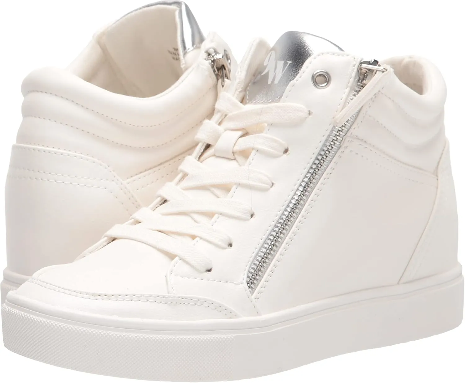 Nine West Women's Tons High Top Hidden Wedge Sneaker