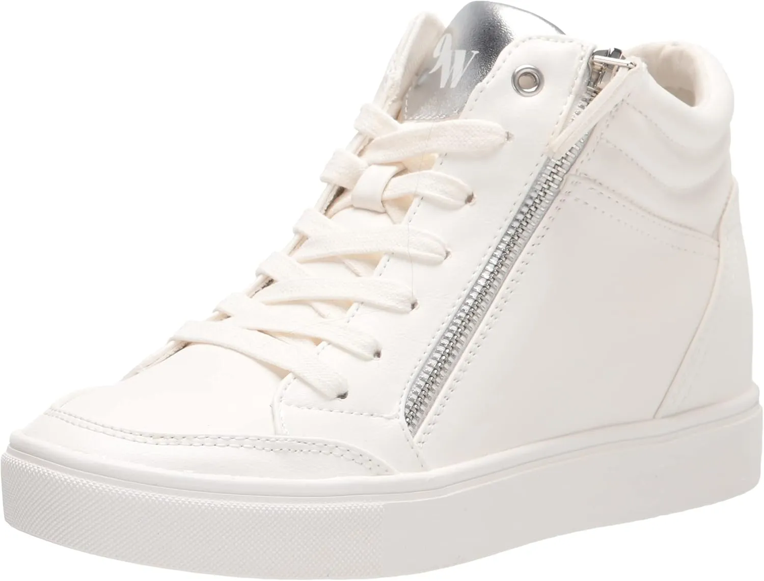 Nine West Women's Tons High Top Hidden Wedge Sneaker
