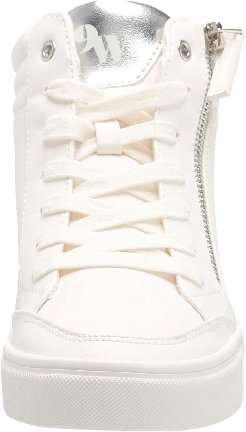 Nine West Women's Tons High Top Hidden Wedge Sneaker