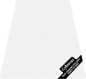 Office Chair Mat for Carpet Floor, 0.1" Thick 72" x 46" Heavy Duty Chair Mats for Low Pile Carpet, Under Desk Protector Carpeted Floors Mat for Work (Transparent, Rectangular)
