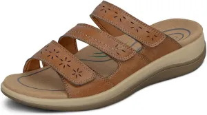 Orthofeet Women's Orthopedic Stretchable Slide Sahara Sandals